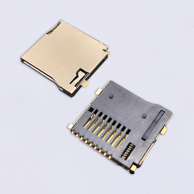 Micro SD卡连接器（常规镀金）